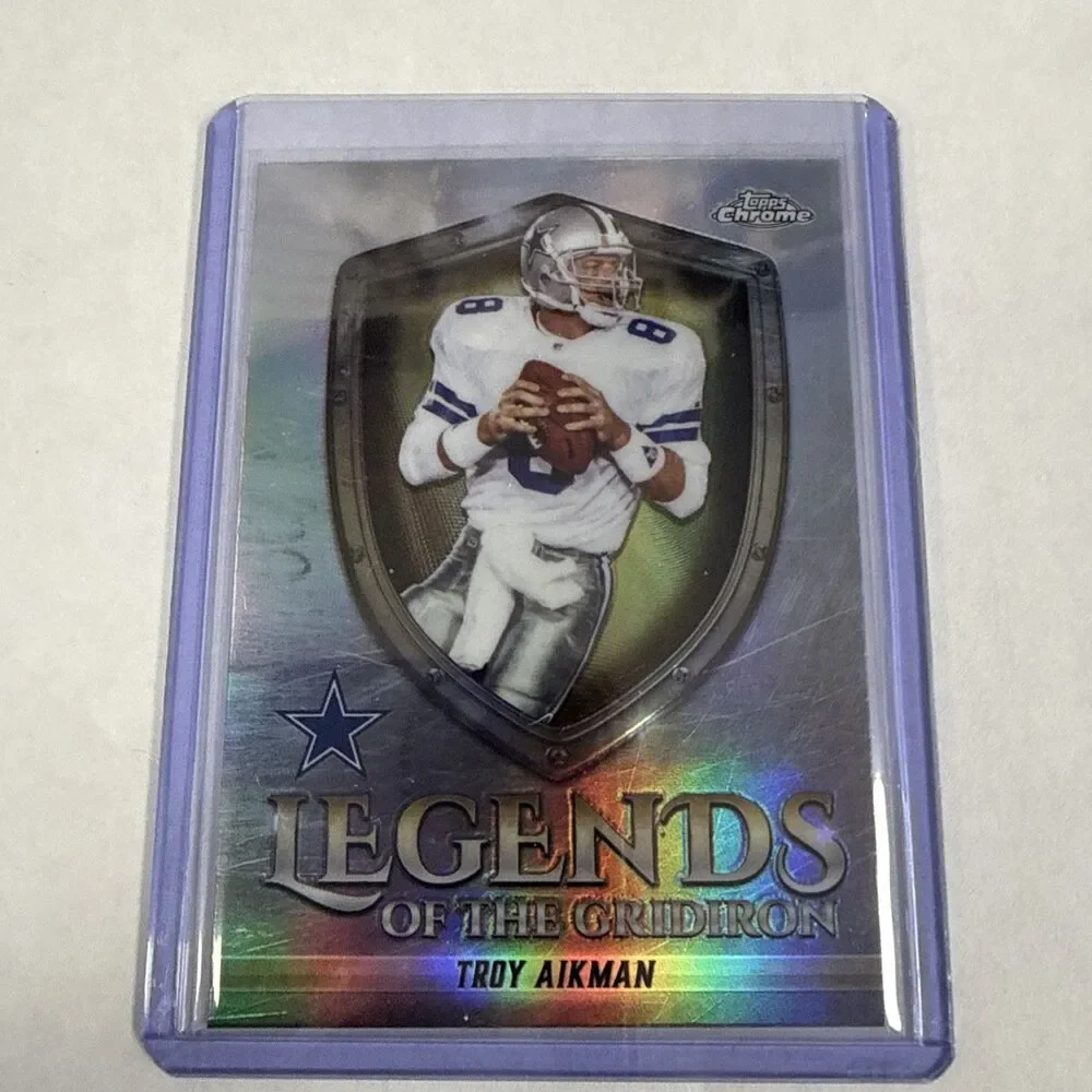 Topps Chrome Legends Troy Aikman Dallas Cowboys Refractor LOG-17